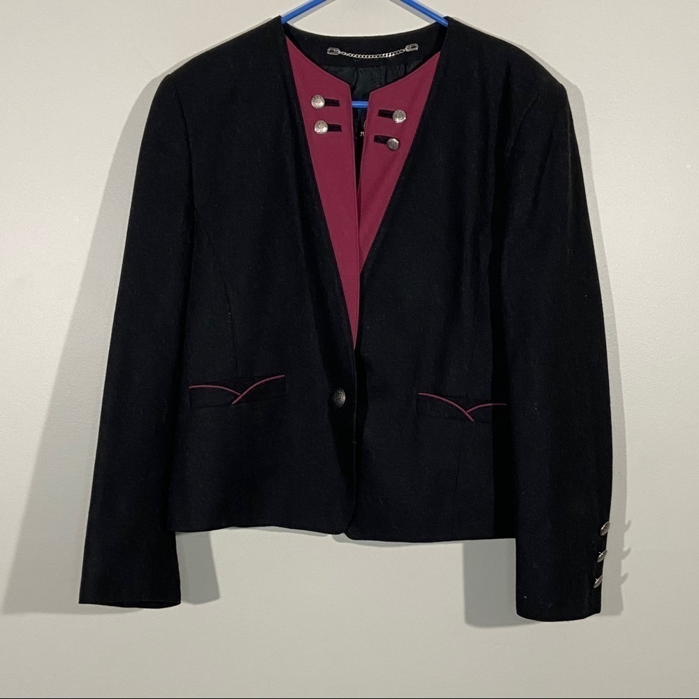 Julius Lang Wool One Button Blazer L
